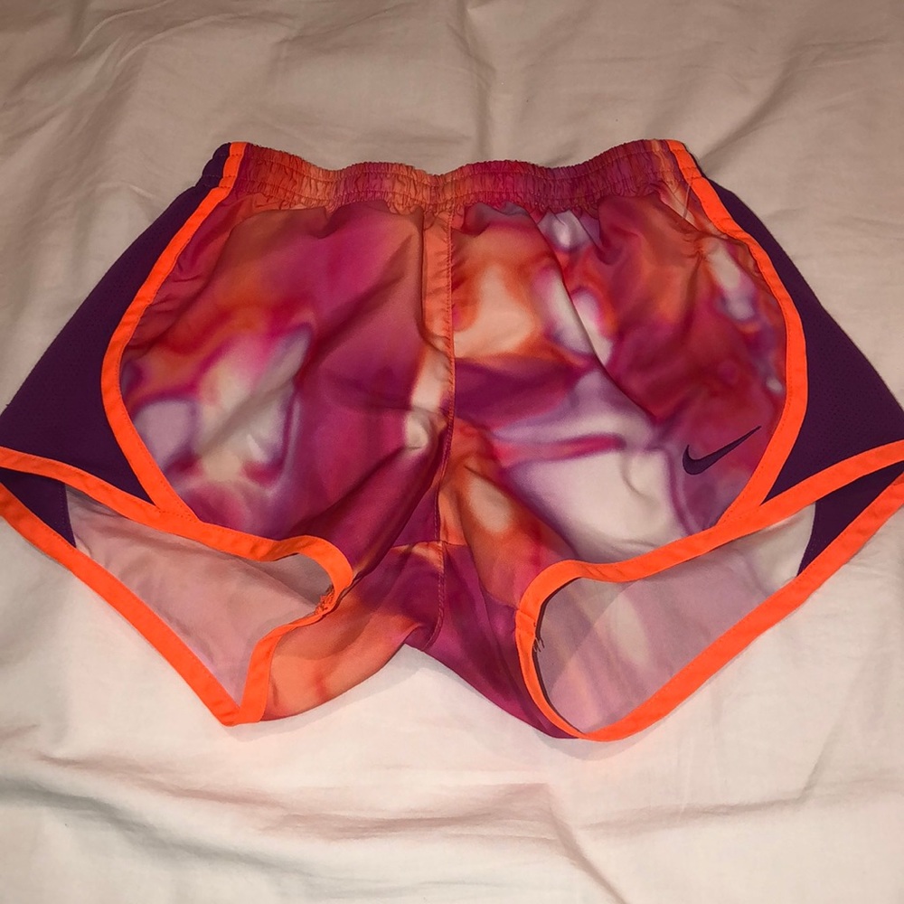 Neon Colored nike shorts with built in underwear!